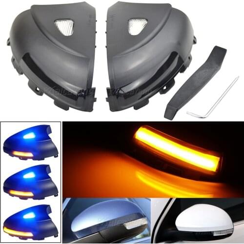 For VW Volkswagen Tiguan MK1 LED Puddle Light Dynamic Blinker Sequential Rearview Side Mirror Indicator Turn Signal Light