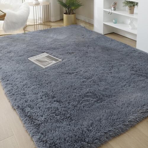 Thick Carpet for Living Room Fluffy Plush Rug Children Bed Room Carpets Window Bedside Home Decor Rugs Floor Soft Velvet Mat