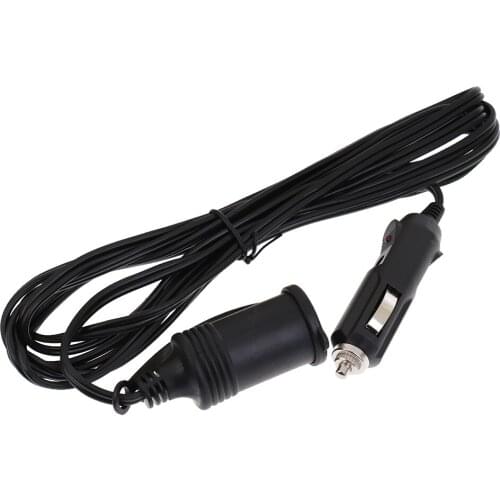 10ft 3m Car Cigarette Lighter Extension Socket Cable Lead Cord Adapter 12v/24v