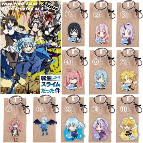 That Time I Got Reincarnated as a Slime Keychain Rimuru Tempest Keyring Veldla Tempest Keyring toys Shizue Lzawa Benimaru