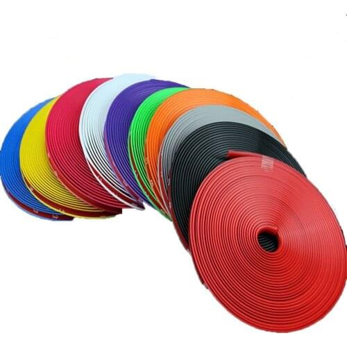 8m Car Wheel Protector Hub Sticker Car Decorative Strip Auto Rim Protection Care Covers Bumper Strip For Car Accessories