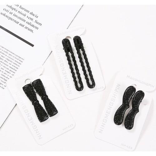 Hair Claws Hairpins Black Duck Clip Trendy Hair Metal Clip For Women Girls Hair Accessories QY123019