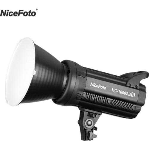 NiceFoto HC-1000SB Photography LED Video Light LCD Screen CRI95+ 3200K/5600K Dimmable with Wireless Control Color Filters