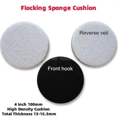 1Pcs 4-Inch 100MM Protection Shock Sponge Pad Polish Self-adhesive Disc Angle Grinder Buffing Flocking Sandpaper Tray Waxing