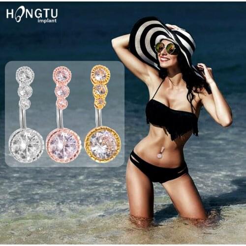 1PC Sexy Dangling Belly Button Rings Surgical Steel Navel Studs Crystal Woman Barbell Belly Navel Piercing Jewelry Accessories