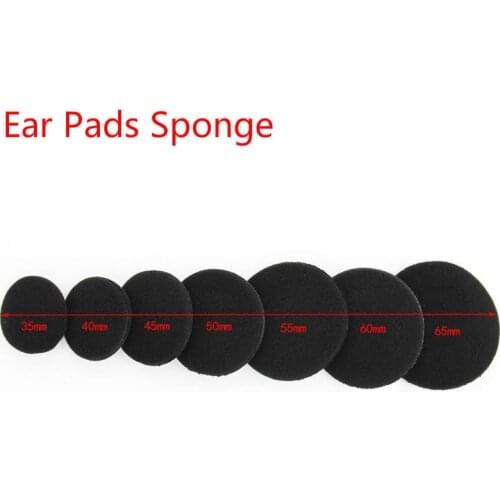 2Pcs Foam Ear Pads Sponge Replacement Cushions Covers Earphones for 35/40M/45/50/55/60/65MM Headphone