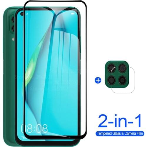 2 in 1 Camera Protective Glass For Huawei p40 lite e p30 p40pro + p 30 40 lite 40lite 40pro p20 light Screen Protector Films