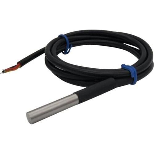 3PCS DS1820 Stainless steel package Waterproof DS18b20 temperature probe temperature sensor switch 18B20 For Arduino