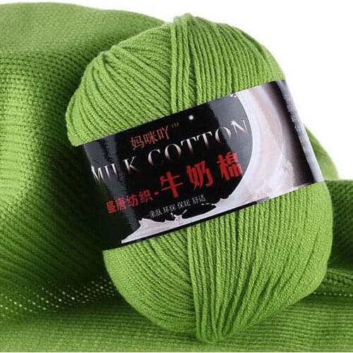 50g milk COTTON Knitted Knitting Sweater Knitting New Scarf Crochet Craft Lot 3PLY soft Yarn Colorful Craft DIY Wool Supersoft