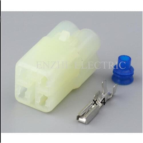 50SET 6180-4181 car female wire cable connector terminal 4 pin connector automotive Plug 6187-4441 socket DJ7045F-2.2-21