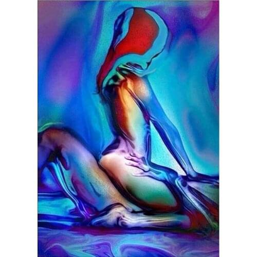 5D diamond painting "painted men and women" DIY full round diamond embroidery kit mosaic home decoration gift