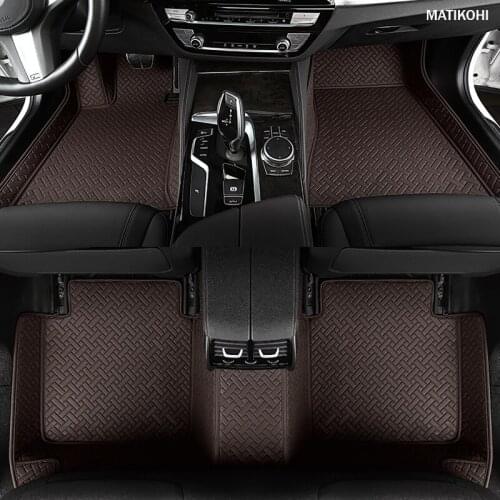 MATIKOHI Custom Car floor Mat for SsangYong Korando Actyon Rexton Chairman Kyron Wearproof Carpets car foot mats