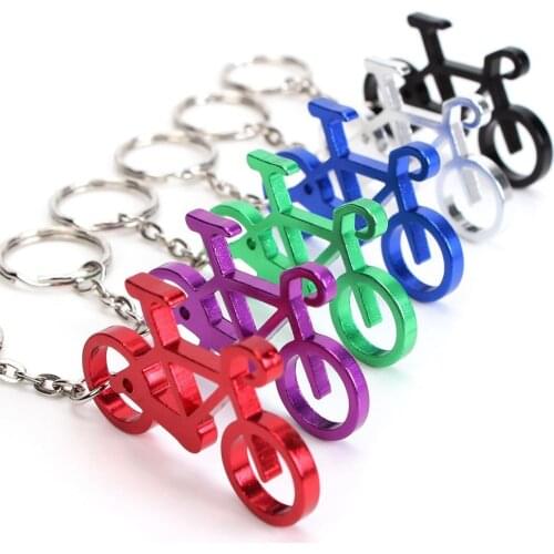 Novelty Bike Bicycle Keychain Keyring Bottle Wine Beer Opener Tool 6 Colors