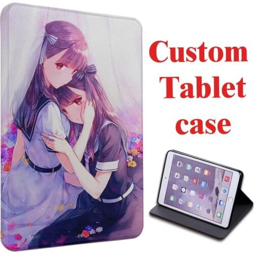 Custom For xiaomi mi pad 4 plus / pad4 Case tablet Printed PU Leather Flip Cover MIPAD 4 Sleeve 8" Full Protector Sleeve Bag