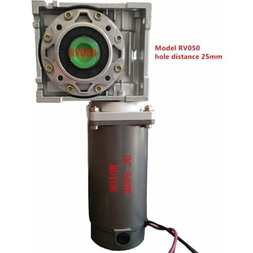 DC12V 24V 220V 500W Turbo-reduction Gear DC motor,RV050 hole distance 25mm Turbo-reduction 500W DC motor,J18189
