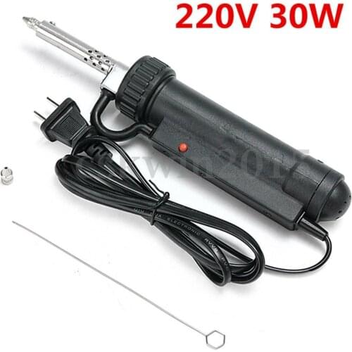 30W Electric Vacuum Solder Sucker Welding Desoldering Tin Pump Iron Gun 220V