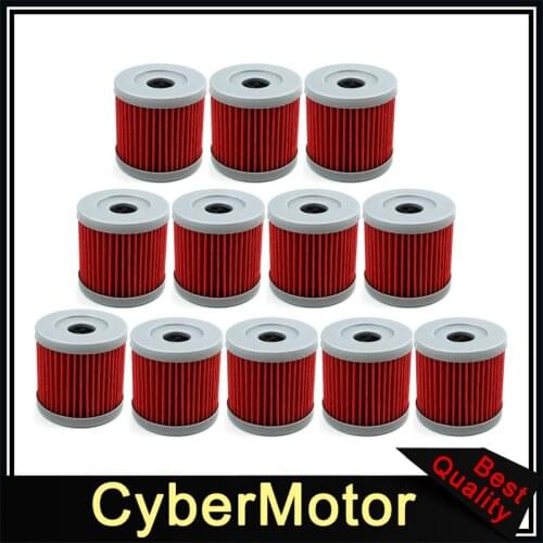 12x Oil Fuel Cleaner Filter For K157FMI Sinnis Apache 125 125cc QM125GY