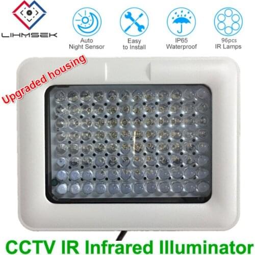 Lihmsek 80m IR distance 96 Leds IR Illuminators Infrared Light LED CCTV Camera Night-vision Fill Light for CCTV Security Camera