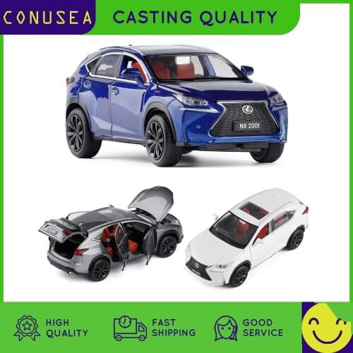 Diecast Car 1:32 Lexus Nx200T Car Model Alloy Car Model Toy Pull Back Vehicles Kid Toys for Boys Kids Birthday Christmas Gifts