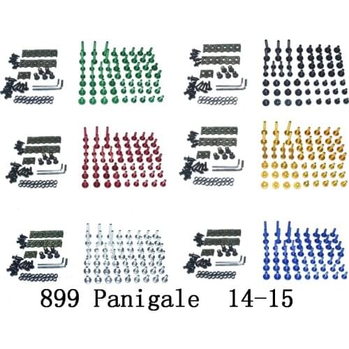 Motorcycle Complete Fairing Bolts Kit Bodywork Screws For Fit DUCATI 899 Panigale 2014-2015