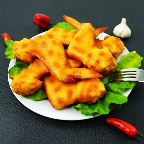 Fake food props fake hotel restaurant dining room eating victualing house store shop decoration Simulation Chicken Wings model