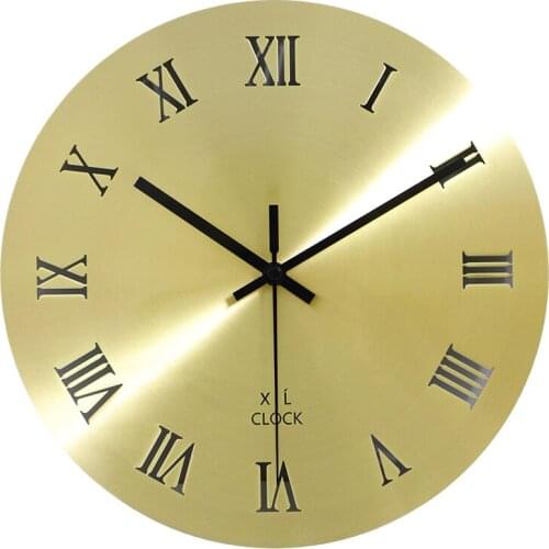 Nordic Style Wall Clock Metal Fashion Gold Minimalist Creative Wall Clock Quartz Living Room Relojes Pared Home Decoration E5ZB