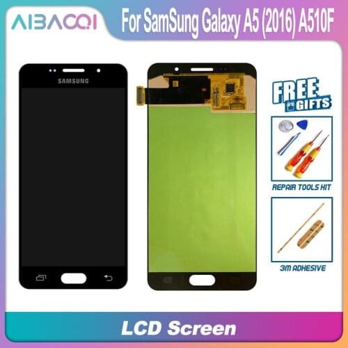 AiBaoQi Brand New 5.2 Inch Touch Screen+1920x1080 LCD Display Assembly Replacement For Samsung Galaxy A5(2016)A510F Phone
