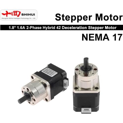NEMA 17 1.8° 0.42N.m 42 Planetary Reduction Stepper Motor Gear Ratio 5.18:1 For 3D Printer Robot Arm Motor CNC Kit