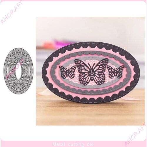 Pattern Border Frame Metal Cutting Dies for DIY Scrapbooking Photo Album Decorative Embossing PaperCard Crafts Die2021