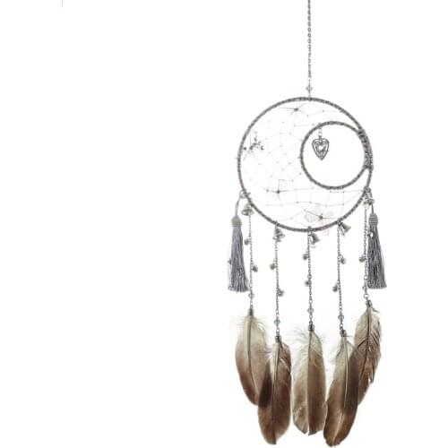 Retro Hand-woven Wind Chimes Hanging Pendant Wall Bedroom Kitchen Living Room Decor Dorm Decorative Crafts Supplies