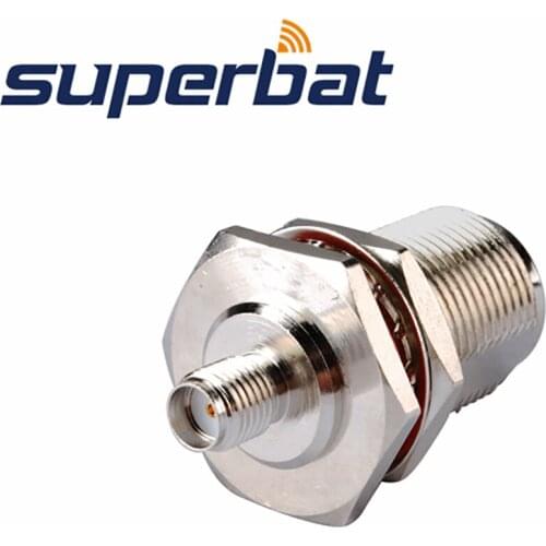 Superbat SMA-N Adapter SMA Female Jack to N Jack Bulkhead O-ring straight RF Coaxial Connectors