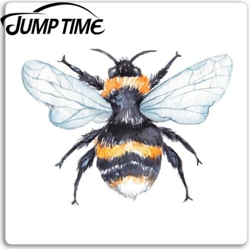 Jump Time for Bumble Bee Vinyl Stickers Drawing Art Pretty Sticker Laptop Waterproof Accessories Car Bumper Window Decal
