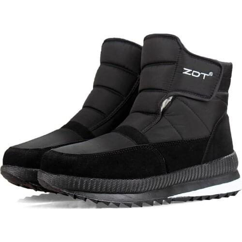 Waterproof Non-Slip Women Snow Boots 30% Wool Winter Warm Boots Plus Size Female Casual Warm Sneaker Platform Boots Flat Couples