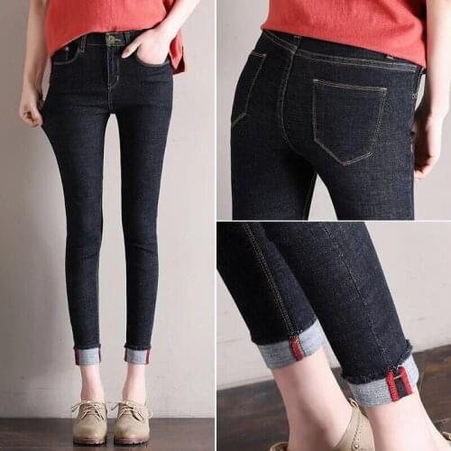 Woman Jeans Pants High Waist Spring Autumn Stretch Skinny Tappered Pants Women Pantalones Vaqueros Mujer
