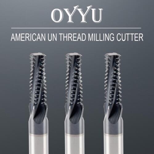 American thread milling cutter UNC milling cutter machining center carbide tungsten carbide milling cutter full tooth type