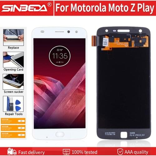 AMOLED 5.5" For Motorola Moto Z Play XT1635 LCD Display Touch Screen Digitizer Assemble For MOTO Z Play Display XT1635 XT1635-02