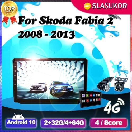 Android For Skoda Fabia 2 2008 2009 2010 2012- 2013 Multimedia Video Car Radio Navigation GPS Head Unit Mirror Link No 2din DVD