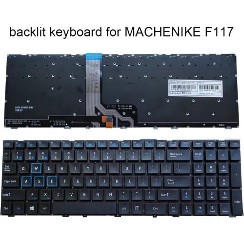 English laptop backlit keyboard notebook For MACHENIKE F117-S F117 s6s F117-Si3 S6CS S6CP S6 F117-S11 F117-V for Thor 911 PLUS