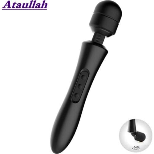 Ataulah 20 Frequency 8Speeds Body Vibrator Powerful magic wand AV massage sex products USB rechargeable Sex Toys for women ST090