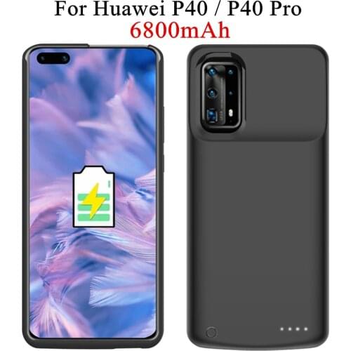 6800mAh Battery Charger Cases For Huawei P40 Pro Battery Case Extenal Charging Power Bank Cover For Huawei P40 PowerBank Case