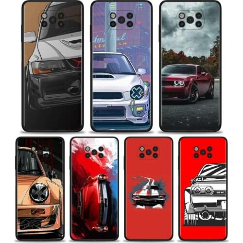 For Xiaomi 11 Ultra 11i 10 10T 9 SE 9T Pro Shell for Poco X3 NFC F3 M3 Pocophone F1 Note 10 Caso Japan JDM Sports Car Comic