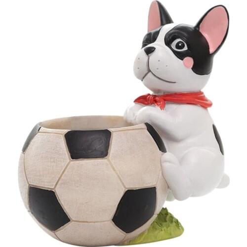 Flower Pots Planters Cartoon Animal Fleshy Flower Pot Cute Dog Plant Container Desktop Micro-Landscape Decoration Garden