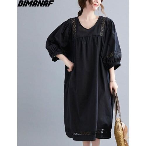 DIMANAF Summer Dresses With Lace