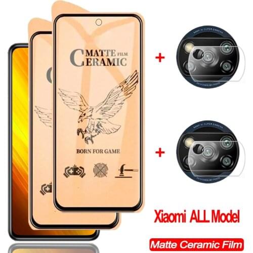 11D, Soft Matte Ceramic Glass for Poco X3 NFC Screen Protector Mi Pocophone X 3 Xiaomi Poco X3 NFC Camera Film Poco X3 Glass