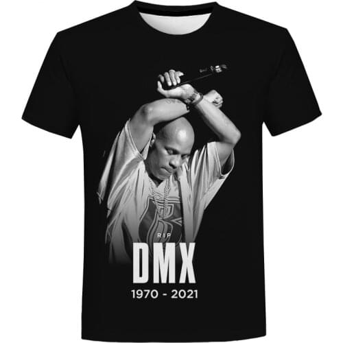 Rapper Dmx 3D Print T Shirt Daily Tops Rock Streetwear T Shirt Funny Shirt 14 Styles Plus Size 2XS-4XL