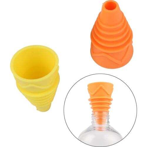Home Garden Kitchen Flexible Flies Capture Trap Reusable Silicone Fruit Fly Catcher Killer Insects Pest Control Funnel 2 Pcs