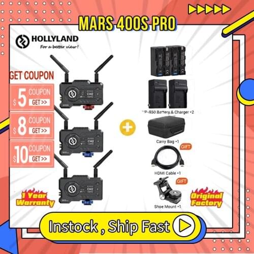 Hollyland MARS 400S PRO sdi Wireless Video Transmission FILES System HD Image Transmitter Receiver 1080P for Photography