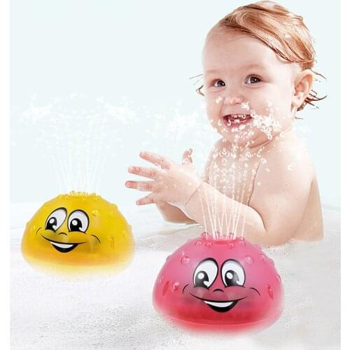 Bath Toys Spray Water Light Rotate with Shower Pool Kids Toys for Children Toddler Swimming Party Bathroom LED Light Toys