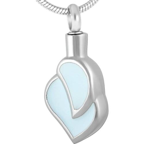 IJD8911 Heart urn cremation keepsake jewelry Wholesale or Retail 316L stainless steel Funeral memorial ashes necklace pendants