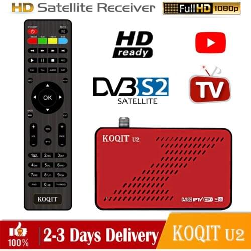 Koqit u2 H.264 DVB S2 satellite tv Receiver Satellite Finder DVB-S2 Tuner Tv internet iPTV Decoder CA Sat Auto Biss wifi Youtube